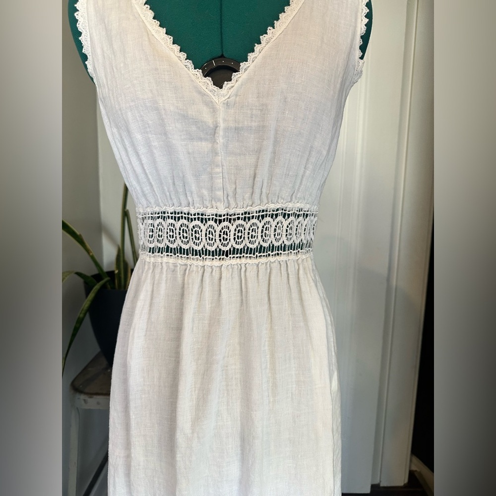 italian Terzo Millennio Linen Dress - Picture 2 of 8